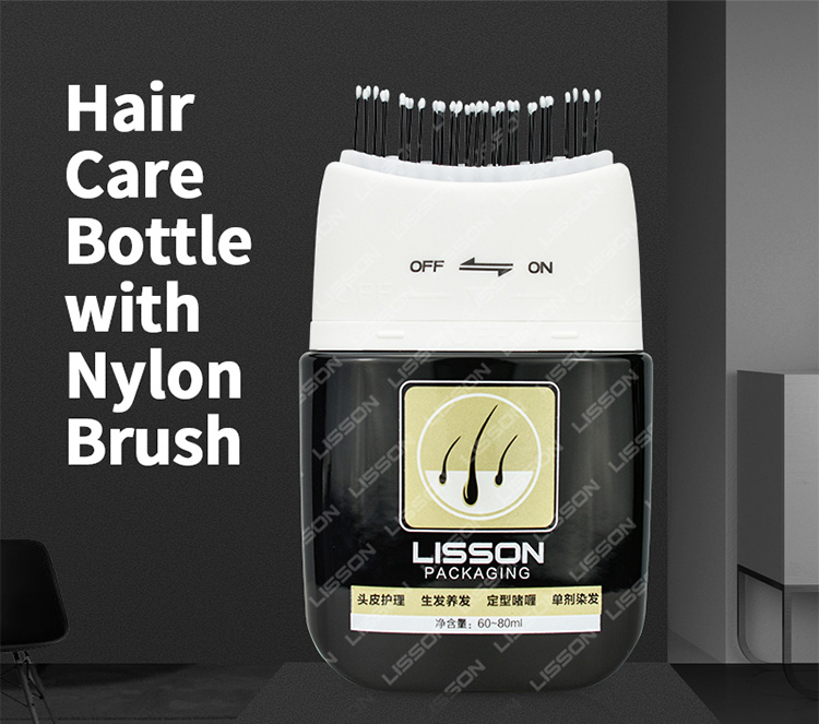 Nylon comb top packaging bottle