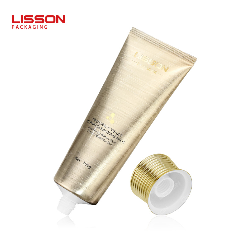 Cosmetic Tube Luxury with Screw Metal Plating Cap