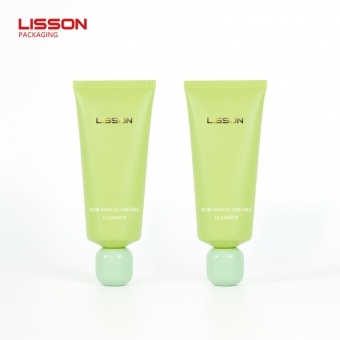 Tubo cosmético personalizado com tampa esférica