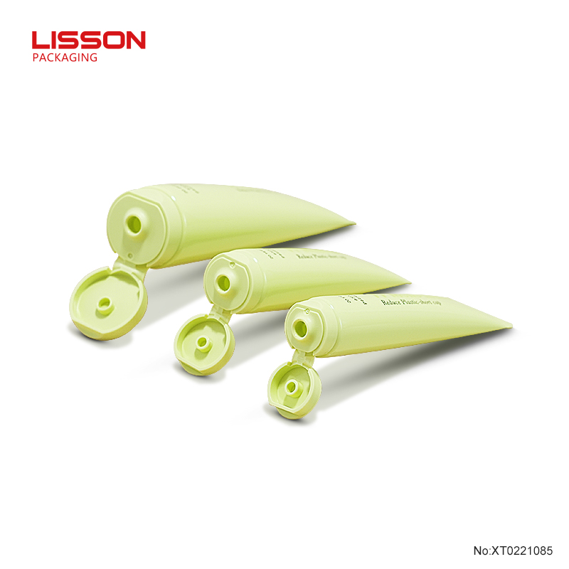Eco-friendly Less-plastic Flip Cap PE Tube