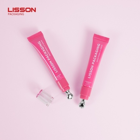 Customized Logo Eye Cream Tube with Zinc Alloy Applicator
