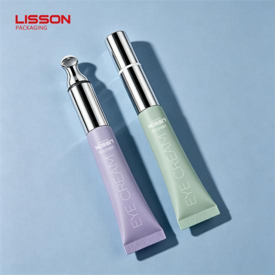 Creme para os olhos em tubo vibratório com aplicador de liga de zinco