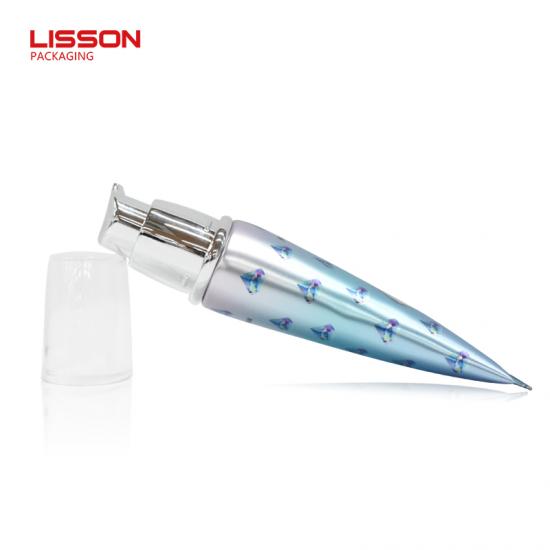 Tubo cosmético oval de 35 mm ABL com bomba airless