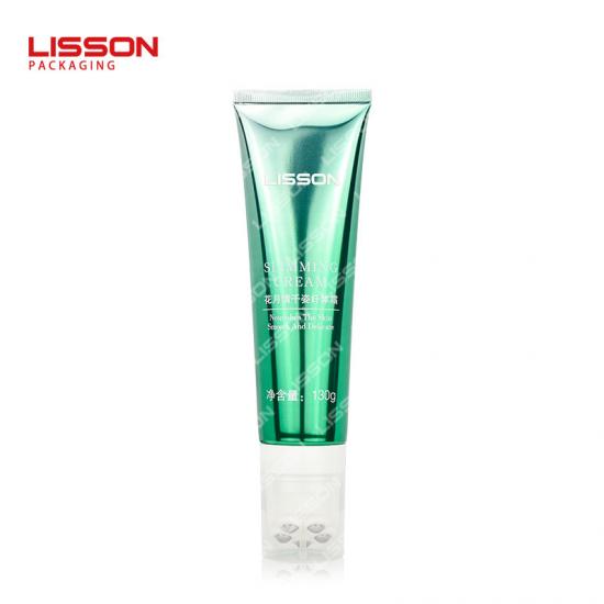 Tubo de massagem com esfera de aço inclinada cinco para creme corporal