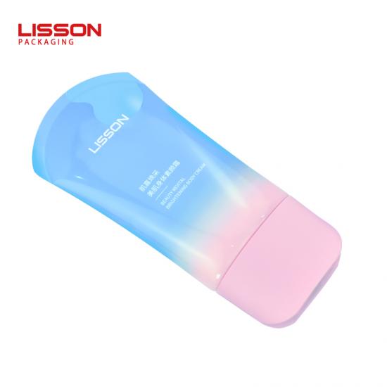 Tubo cosmético ABL oval de 50 mm com tampa superior de disco