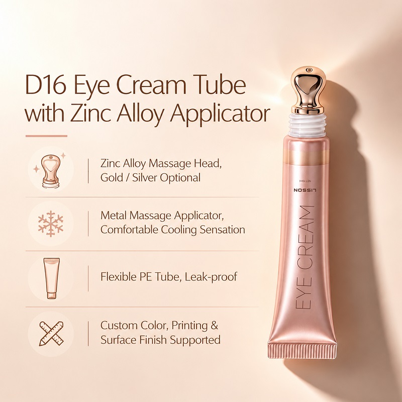 Zinc Alloy Eye Cream Tube