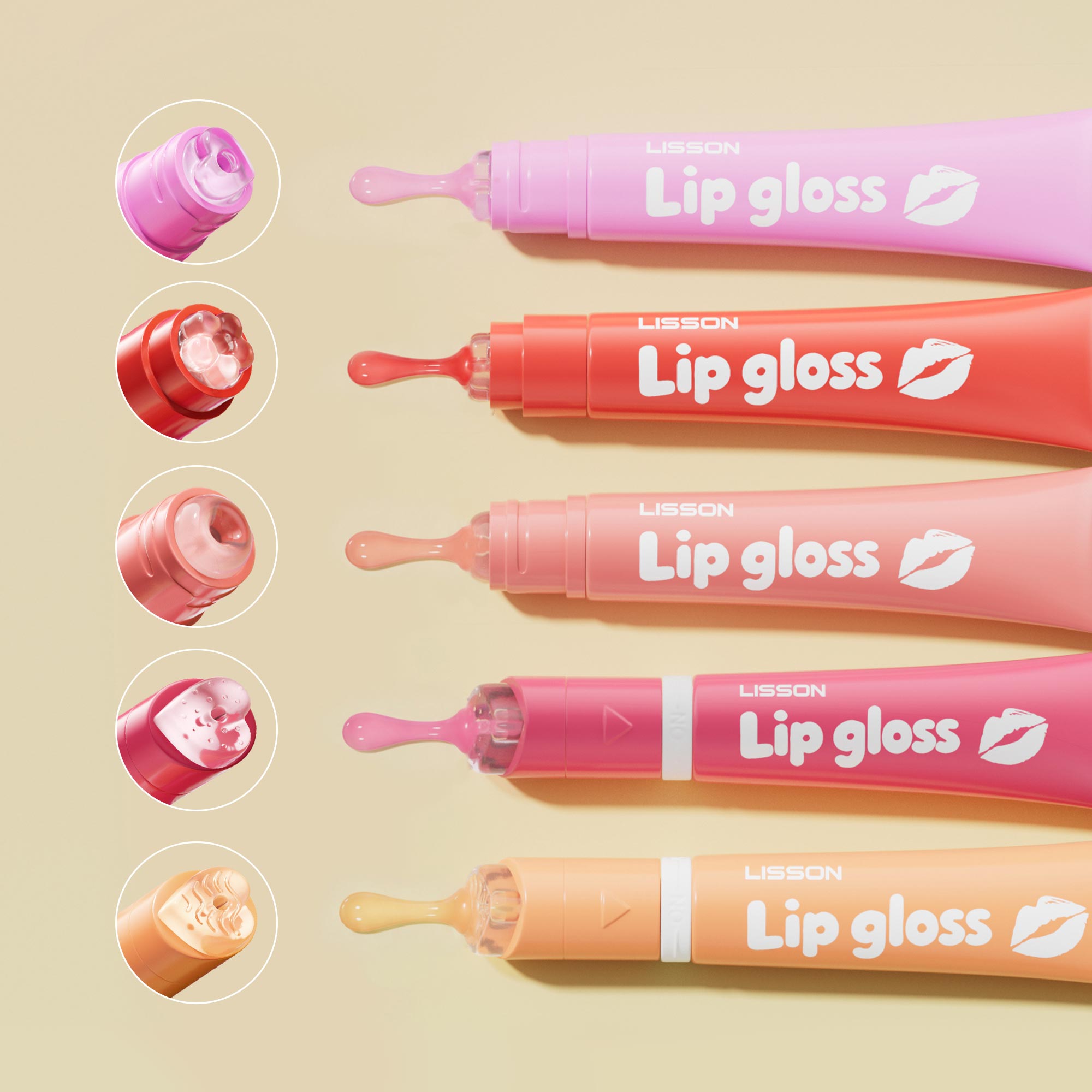 Tubos de brilho labial